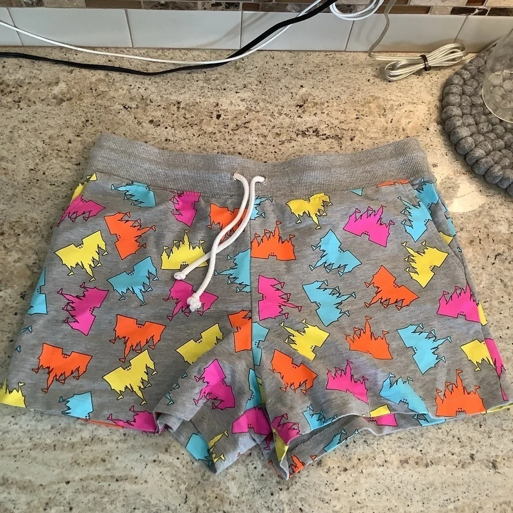 [Two] Pairs of Disney Disneyland Shorts Size Large Like New Condition
